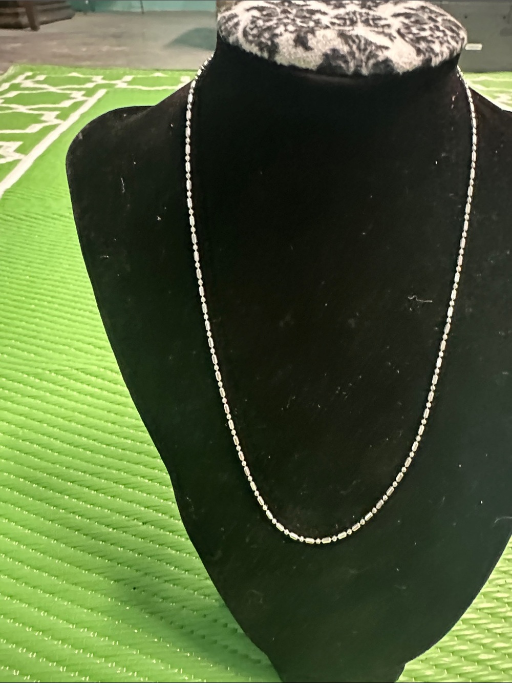 Silver Jeans Delicate Silver Bead Necklace
